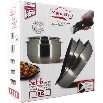 Ensemble de cuisine MENASTYL pour induction - 6 pièces