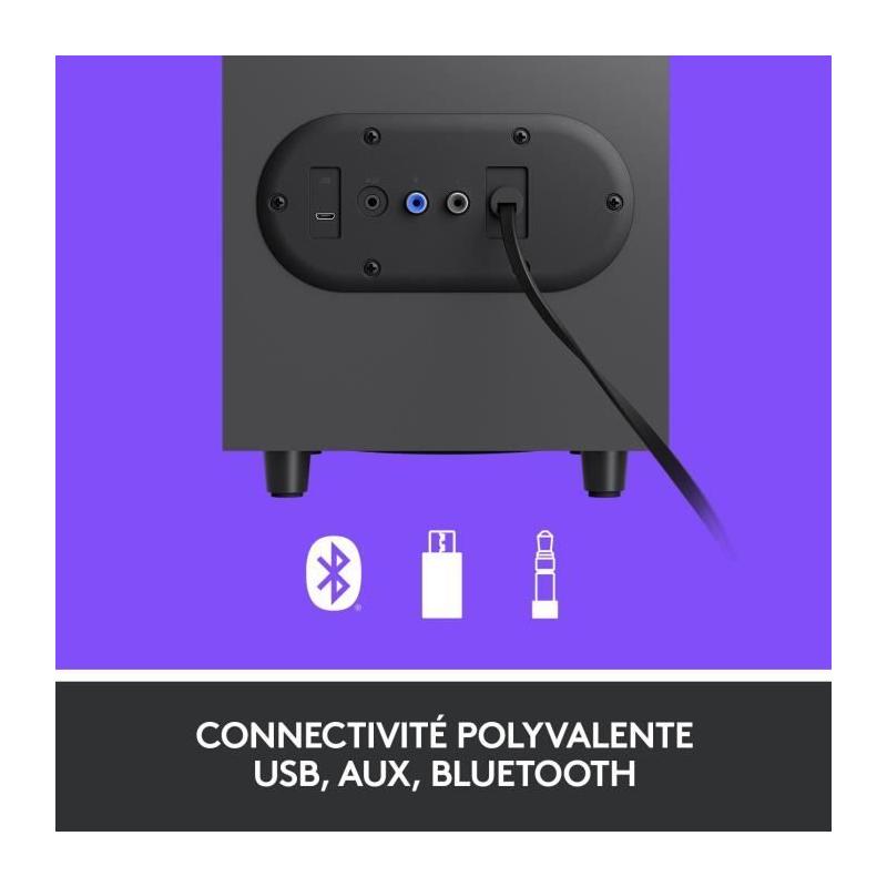 Enceinte PC Logitech Z407: Haut-parleurs Bluetooth puissants