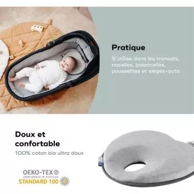 Support de tête bébé Lovenest Original: douceur certifiée bio pour des nuits paisibles