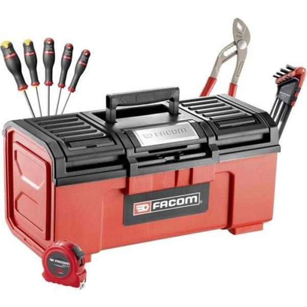 Boite a Outils FACOM - BP.C19NCM1PB - 19 + 16 Outils (Livré avec 5 Tvis Protwist + 9 Clés mâles + 1 pince multiprise + 1 Mesu
