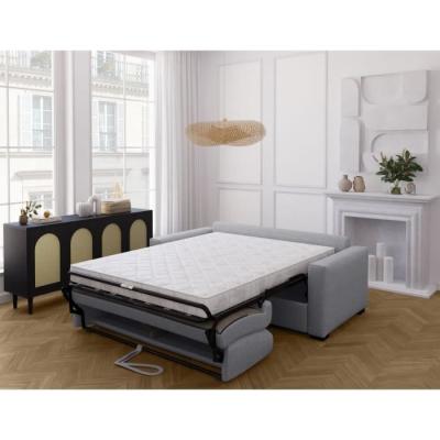 Canapé convertible express MARIUS - Gris clair - 190 x 100 x 87 cm