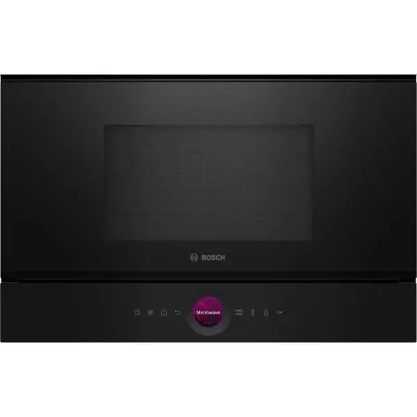 Micro-ondes simple encastrable - BOSCH SER8 - BFL7221B1 - Noir - 21 L - 38,2 x 59,4 x 31,8 cm