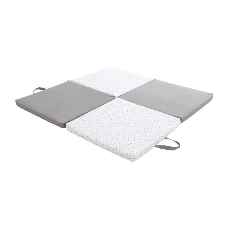 Tapis d'éveil CANDIDE Evolutif 3-en-1 Gris / Etoiles