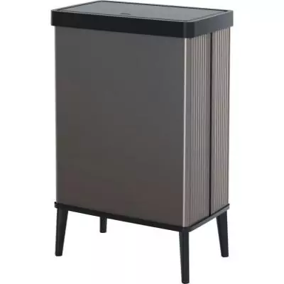Poubelle sur pieds VERTO CURVER 54 L Gris perle