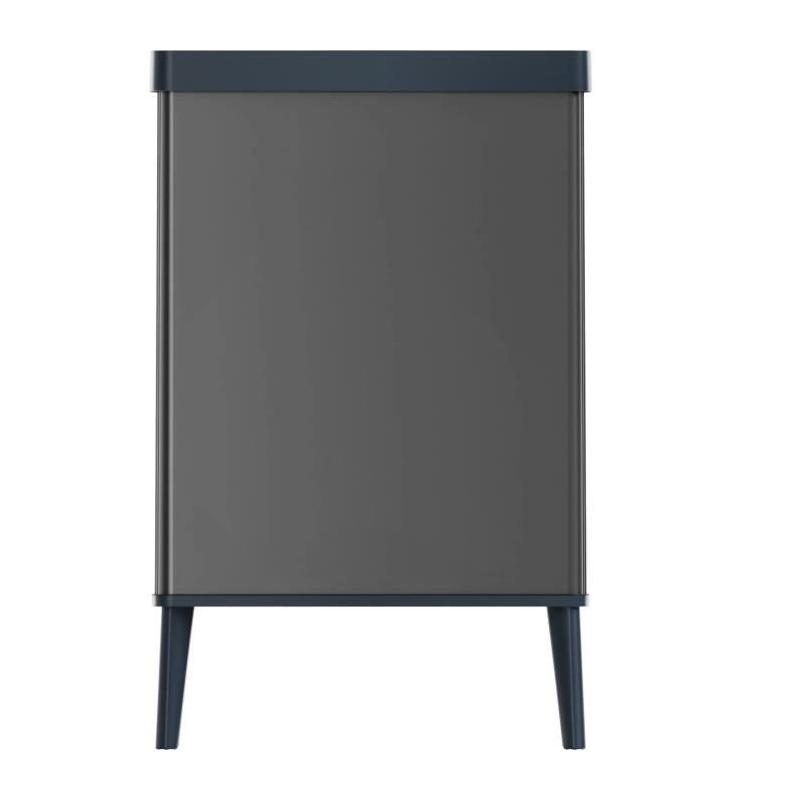 Poubelle sur pieds VERTO CURVER 54 L Gris perle