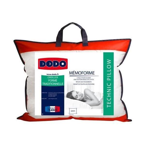 DODO Oreiller a mémoire de forme MEMOFORME - 50 x 70 cm