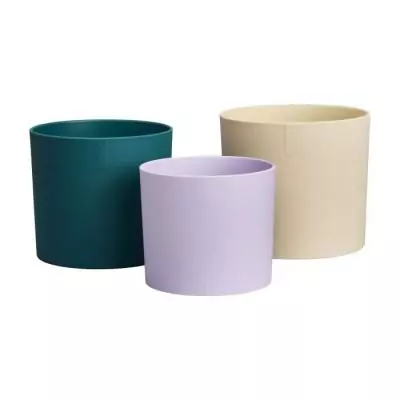 Pot de fleur Elho Lex Pott - Set 14 - Blanc Vert Violet - Intérieur - 100% recyclé Pot de fleur Elho Lex Pott - Set 14 - Blanc Vert Violet - Intérieur - 100% recyclé