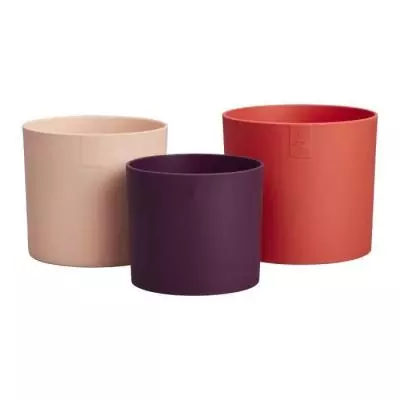 Pot de fleur Elho Lex Pott - Set 14 - Rouge Rose Violet - L 14 x B 13.8 x H 12 cm - Intérieur - 100% recyclé Pot de fleur Elho Lex Pott - Set 14 - Rouge Rose Violet - L 14 x B 13.8 x H 12 cm - Intérieur - 100% recyclé