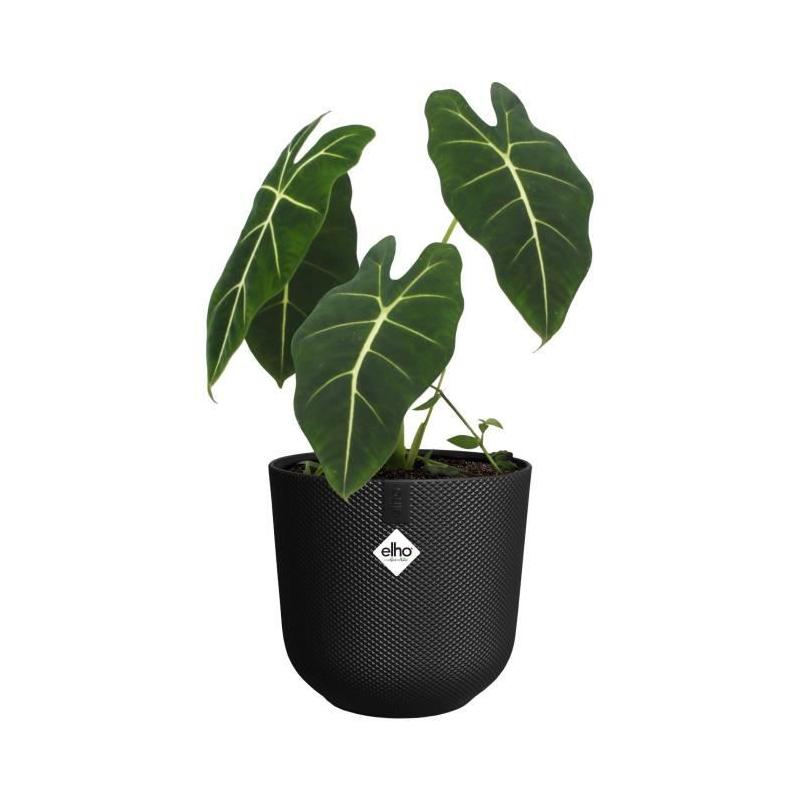 Pot de fleur Elho Jazz Rond Noir - Ø 26 x H 24 cm - Intérieur recyclé