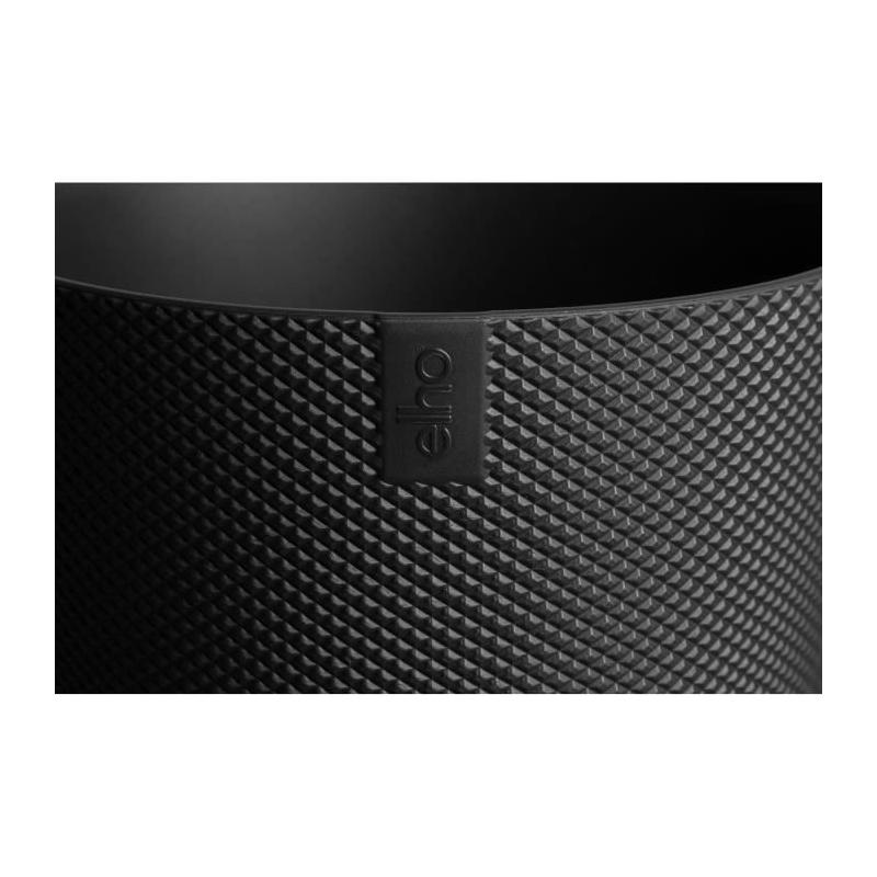 Pot de fleur Elho Jazz Rond Noir - Ø 26 x H 24 cm - Intérieur recyclé