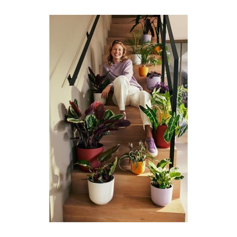 Pot de fleur Elho Jazz Rond Rouge - Ø 26 x H 24 cm - Intérieur - 100% recyclé