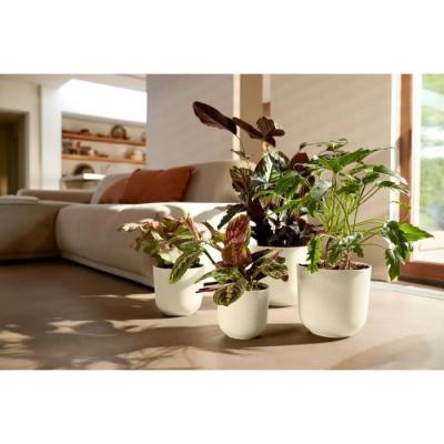Pot de fleur Elho Jazz Rond Blanc 100% recyclé - L 35 x B 34.5 x H 32 cm
