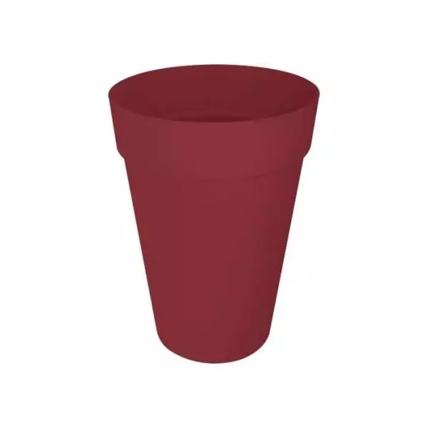 ELHO Pot de fleurs Loft Urban Rond - Haut 35 - Rouge - Ø 33.5 x H 45 cm - Extérieur - 100% recyclé
