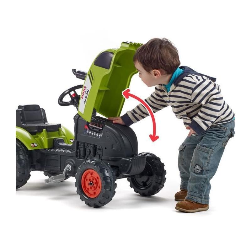 Tracteur avec remorque et capot ouvrant - Fabriqué en France