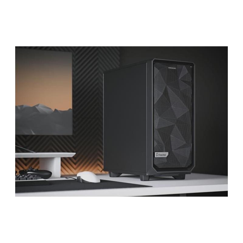 Boîtier PC Meshify 2 Compact Noir - Style Élégant