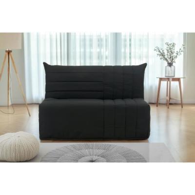 Banquette BZ 2 places - Tissu Anthracite - Matelas BULTEX