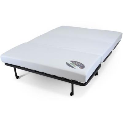 Banquette BZ 2 places - Tissu Anthracite - Matelas BULTEX