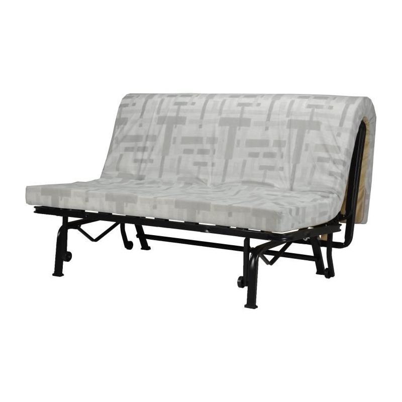 Banquette BZ 2 places Bleu Marine avec Coussins Jungle - Joe