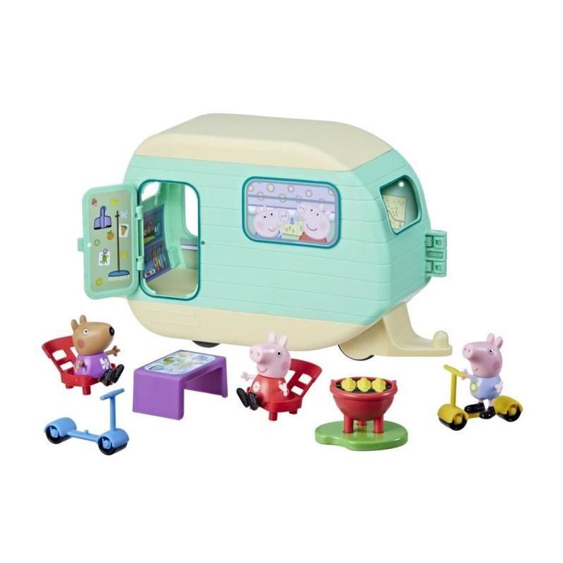 Figurines Peppa Pig: La caravane de Peppa avec personnages et accessoires