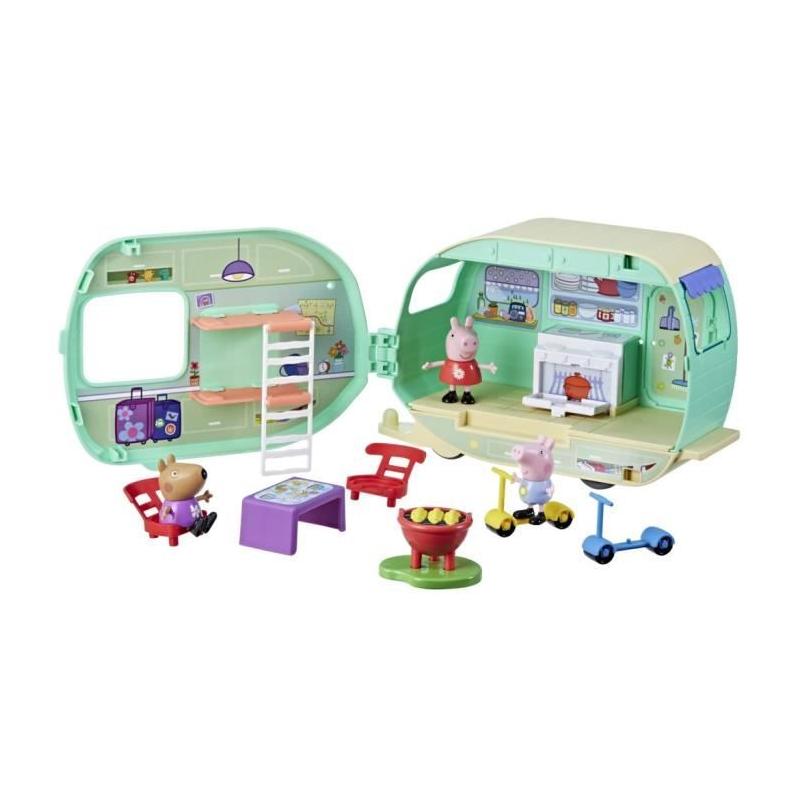 Figurines Peppa Pig: La caravane de Peppa avec personnages et accessoires