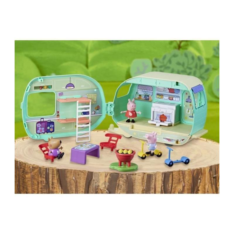 Figurines Peppa Pig: La caravane de Peppa avec personnages et accessoires