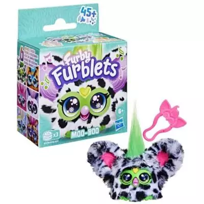Furby Furblets Moo-Boo : Mini peluche électronique avec plus de 45 sons Furby Furblets Moo-Boo : Mini peluche électronique avec plus de 45 sons