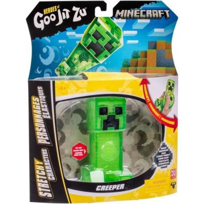Figurine extensible GOO JIT ZU Minecraft Creeper 11 cm - Texture élastique