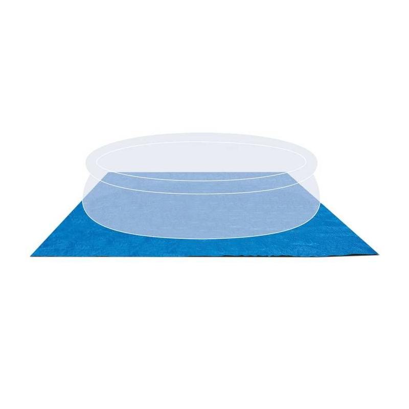 Tapis de sol piscine autoportante INTEX 472x472 cm - 0,13 mm - Bleu