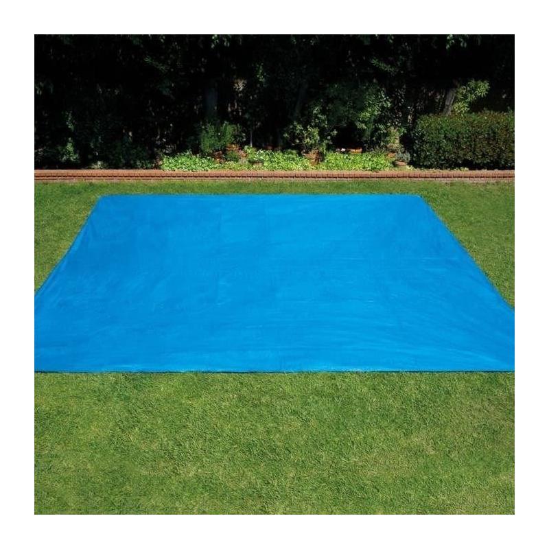 Tapis de sol piscine autoportante INTEX 472x472 cm - 0,13 mm - Bleu