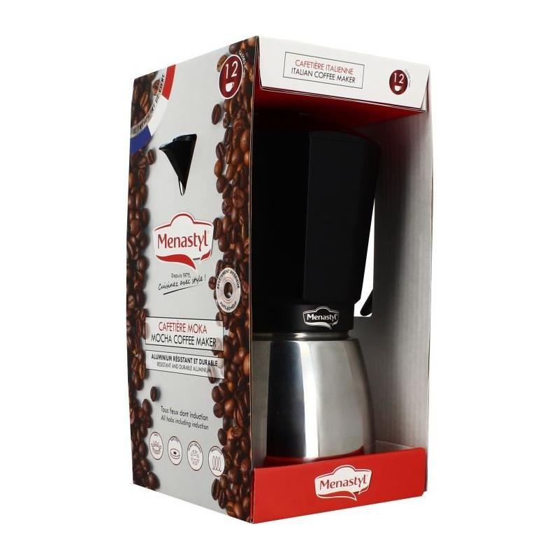 Cafetière Italienne MENASTYL 12 tasses Aluminium - Induction