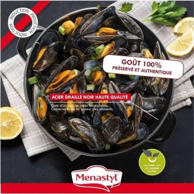 Marmite à moule MENASTYL 18 cm - Noir émaillé - 2,7L