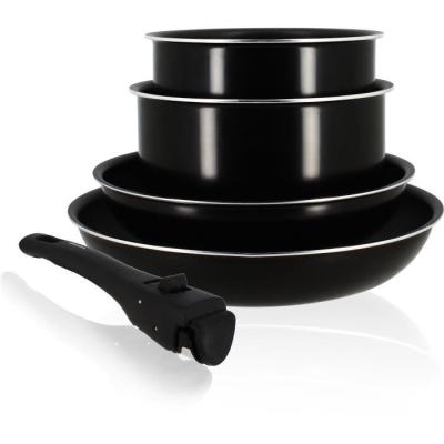 Batterie de cuisine induction MENASTYL 5 pièces noire