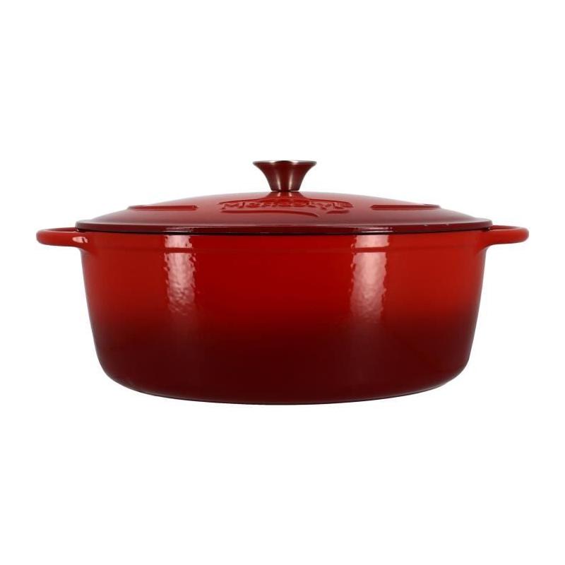 Cocotte MENASTYL Ronde Rouge 7L - Style et qualité en fonte acier