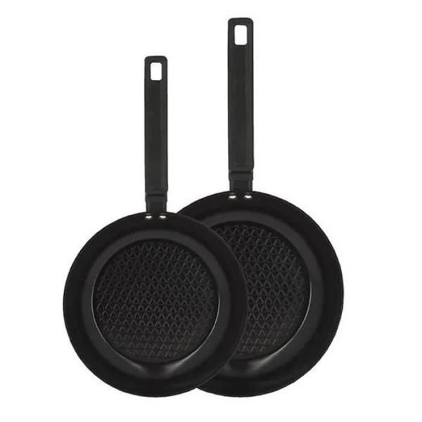 Set de 2 poeles - MENASTYL - 6020297 - En aluminium - 24 et 28 cm - Tous feux dont induction