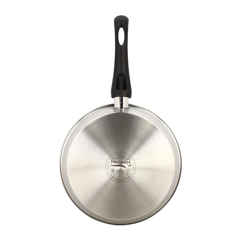 Poele MENASTYL 24 cm Inox - Tous feux dont induction