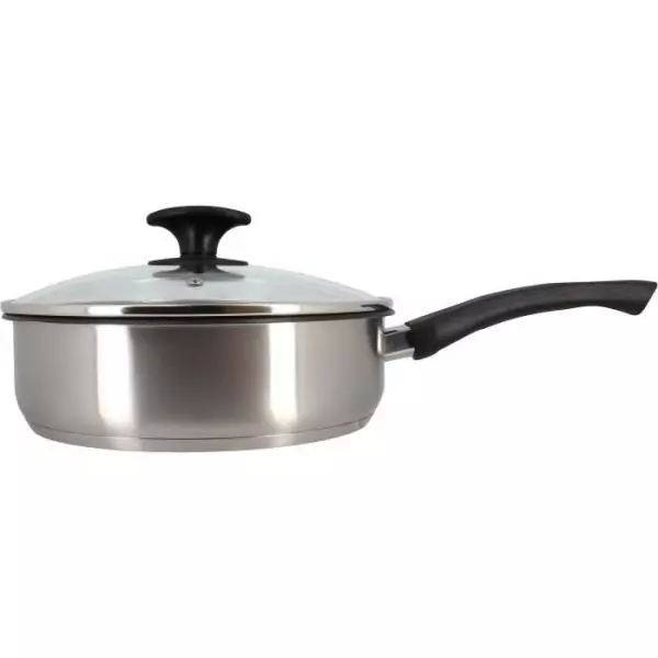 Sauteuse - MENASTYL - 6020248 - En acier inoxydable - 28 cm - Tous feux dont induction
