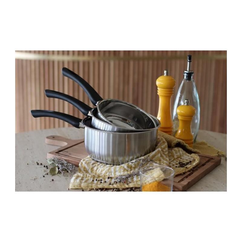 Casserole MENASTYL 16 cm en acier inoxydable pour tous feux