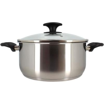 Faitout MENASTYL en acier inoxydable 24 cm pour tous feux dont induction