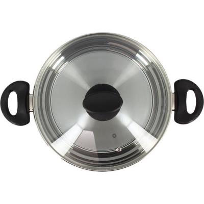 Faitout MENASTYL en acier inoxydable 24 cm pour tous feux dont induction