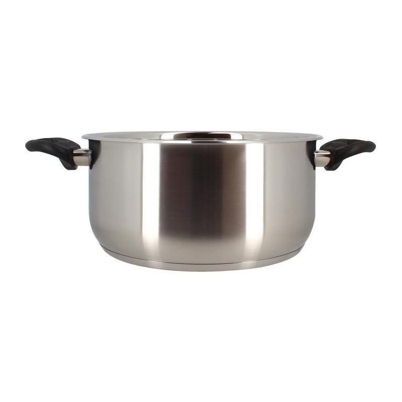Faitout MENASTYL en acier inoxydable 24 cm pour tous feux dont induction
