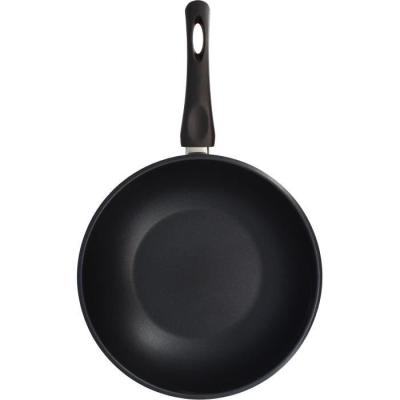 Wok MENASTYL 28 cm en acier inoxydable - Compatible induction