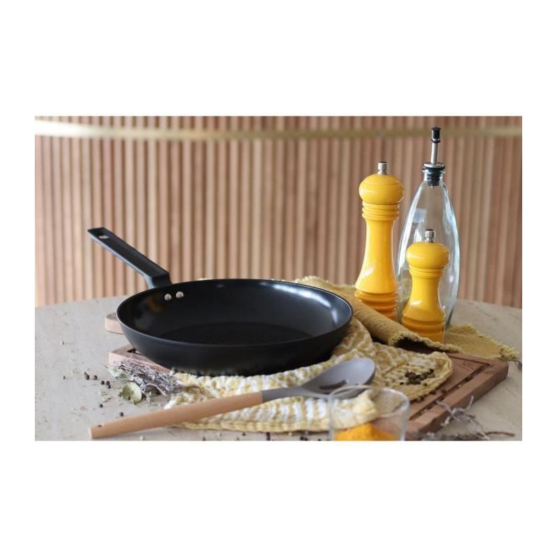 Poêle MENASTYL 28cm Noir - Aluminium Forgé - Induction