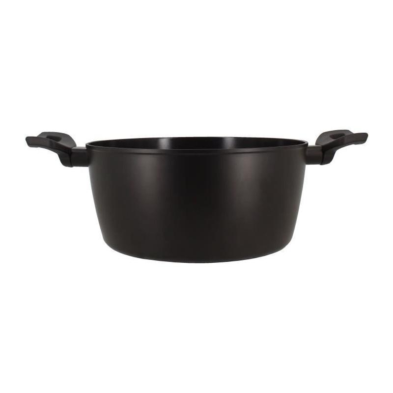 Faitout MENASTYL 24 cm Noir - Aluminium forgé - Induction