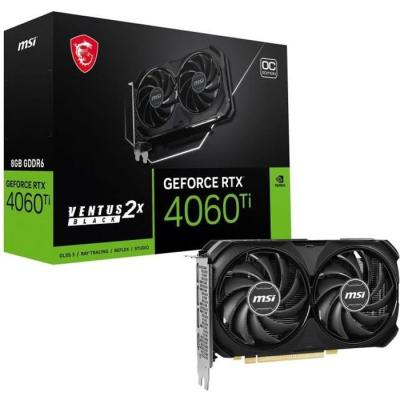 Carte Graphique MSI RTX 4060 Ti VENTUS 2X BLACK OC - 8Go