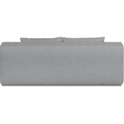 Banquette convertible 3 places NAOTO gris clair - Coffre de rangement