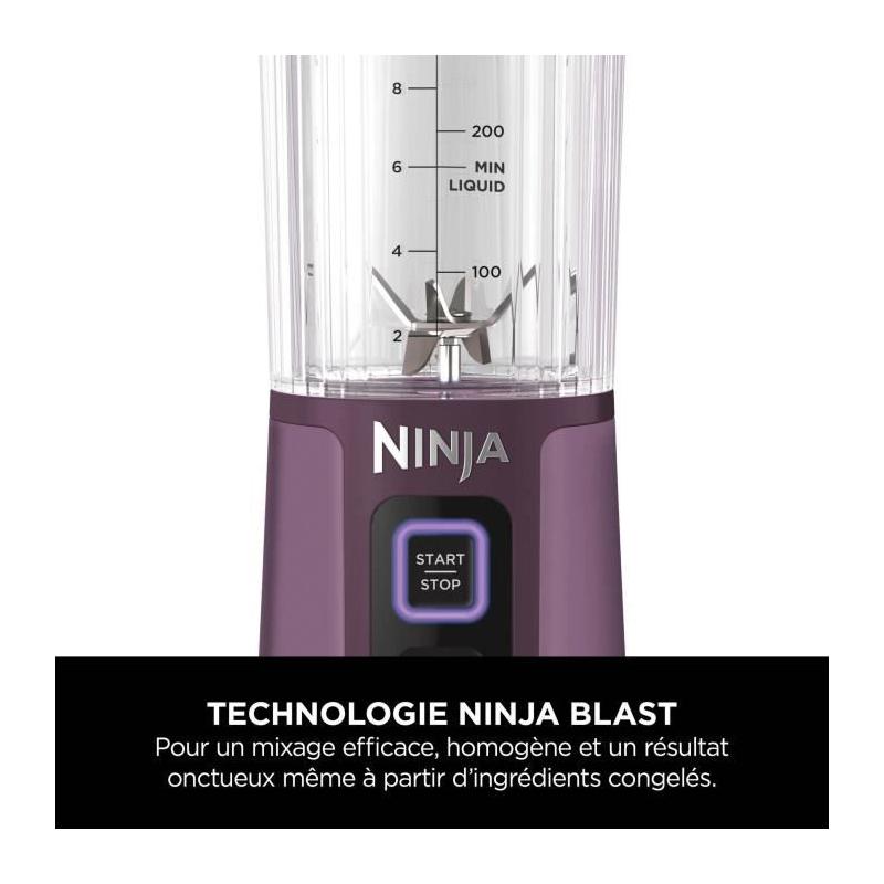Blender portable Ninja Blast - Autonomie 2h - Sans BPA - Violet