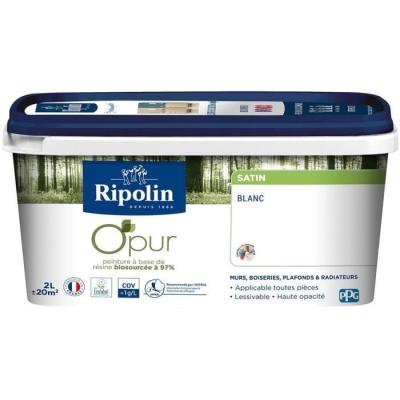Peinture RIPOLIN O'PUR 2L pour murs, boiseries et radiateurs
