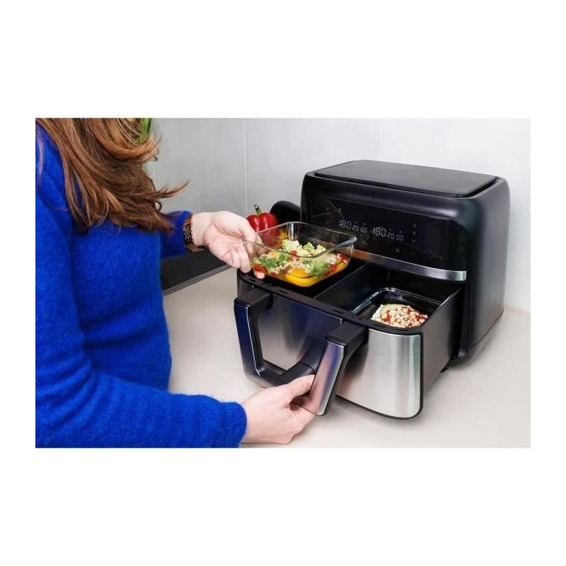 Plat air fryer en verre borosilicate - 25 x 22 cm