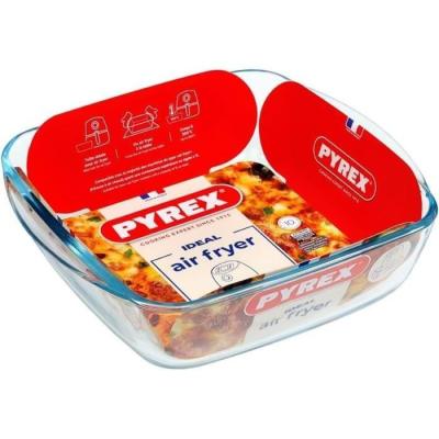 Plat air fryer en verre borosilicate - 25 x 22 cm