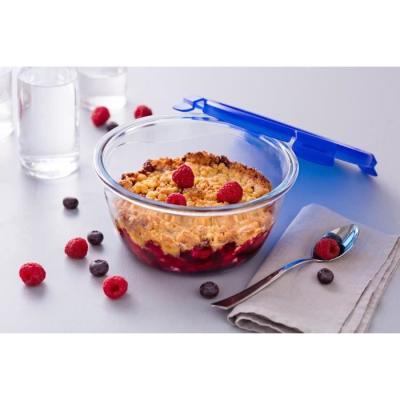Boîte ronde Cook & Go en verre borosilicate - 11 cm-200 ml